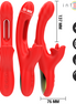 INTENSE - JESSICA MULTIFUNCTION Sensory Device CLITORIS STIMULATION 24.8 CM RED