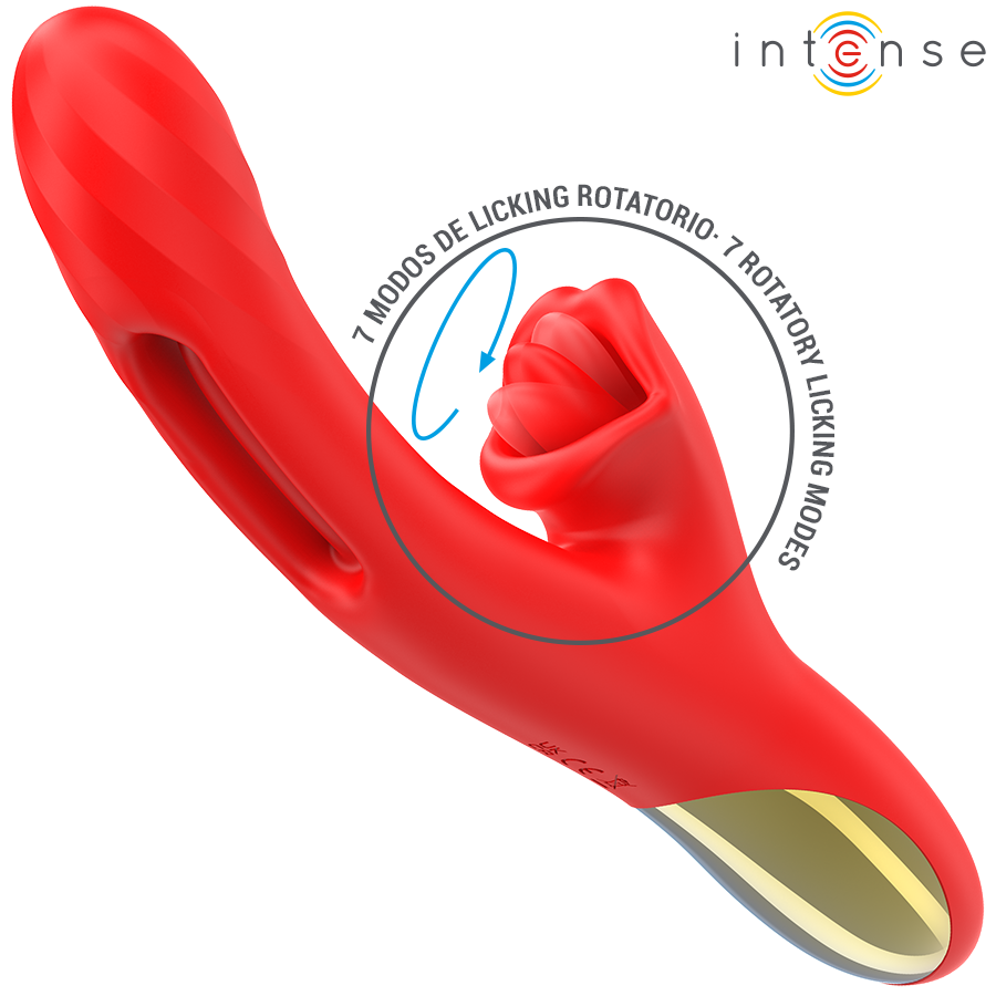 INTENSE - JESSICA MULTIFUNCTION Sensory Device CLITORIS STIMULATION 24.8 CM RED