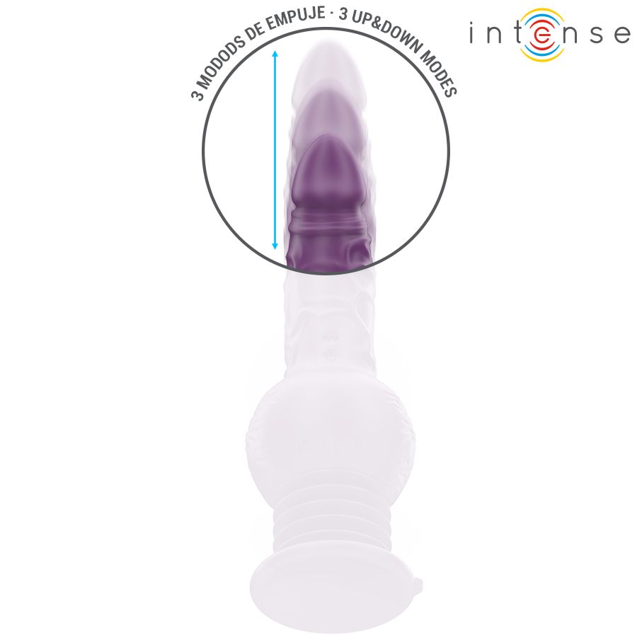 INTENSE - TATUM MULTIFUNCTION Sensory Device WITH UP AND DOWN VIBRATION 24 CM PURPLE
