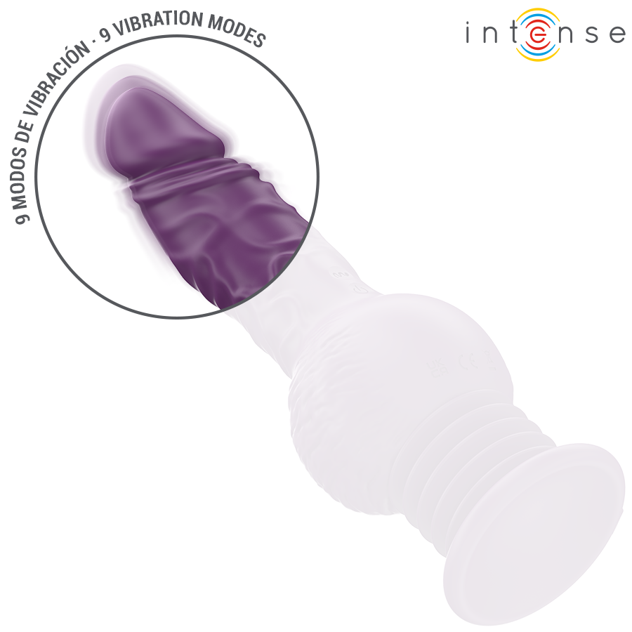 INTENSE - TATUM MULTIFUNCTION Sensory Device WITH UP AND DOWN VIBRATION 24 CM PURPLE