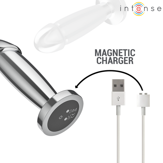 INTENSE - ANALPLUG 10 VIBRATIONEN METALL Wellness Gerät MIT FERNBEDIENUNG S