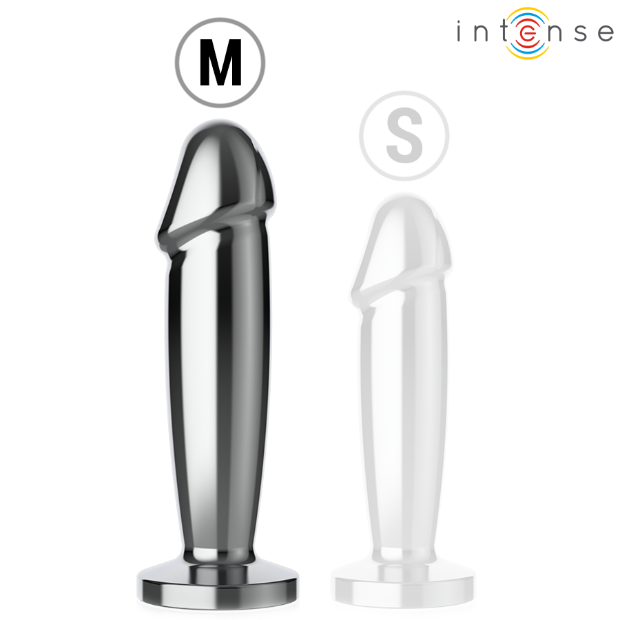 INTENSE - ANAL PLUG 10 VIBRATIONS METAL Wellness Device WITH REMOTE CONTROL M