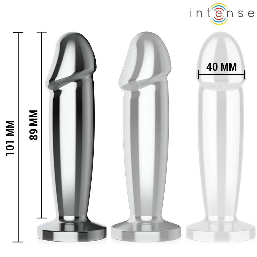 INTENSE - ANAL PLUG 10 VIBRATIONS METAL Wellness Device WITH REMOTE CONTROL M