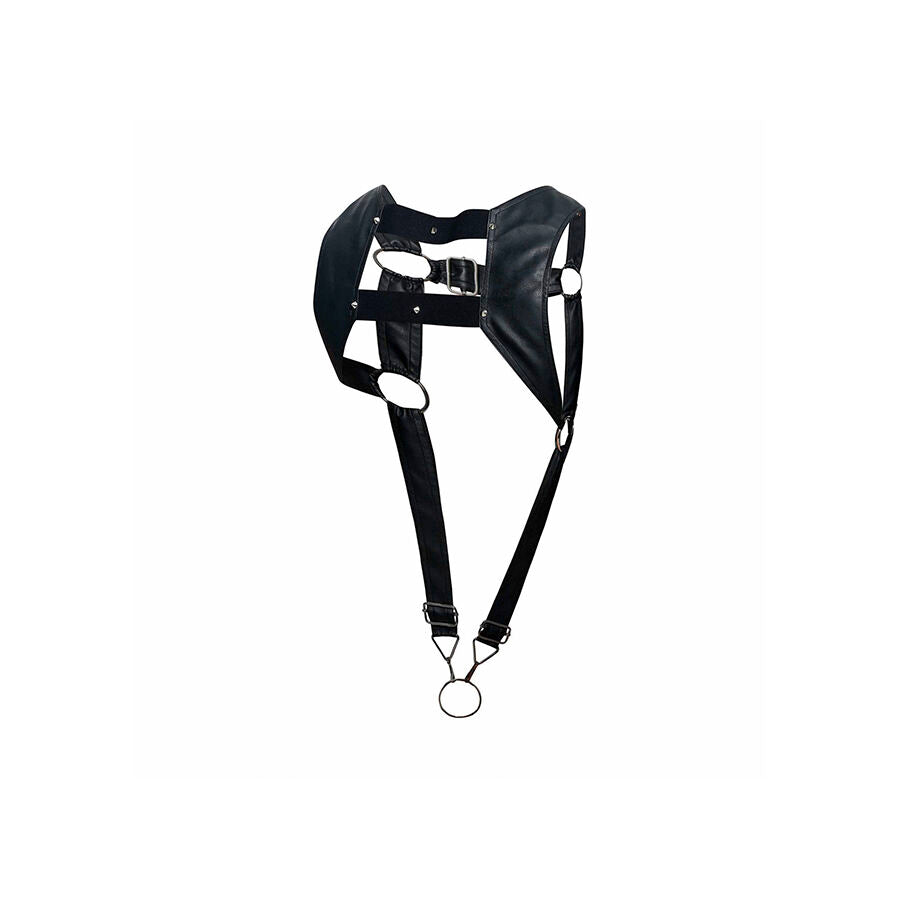 MOB - DNGEON BLACK HARNESS MIT OBEREM Intimate Wellness Ring EINHEITSGRÖSSE