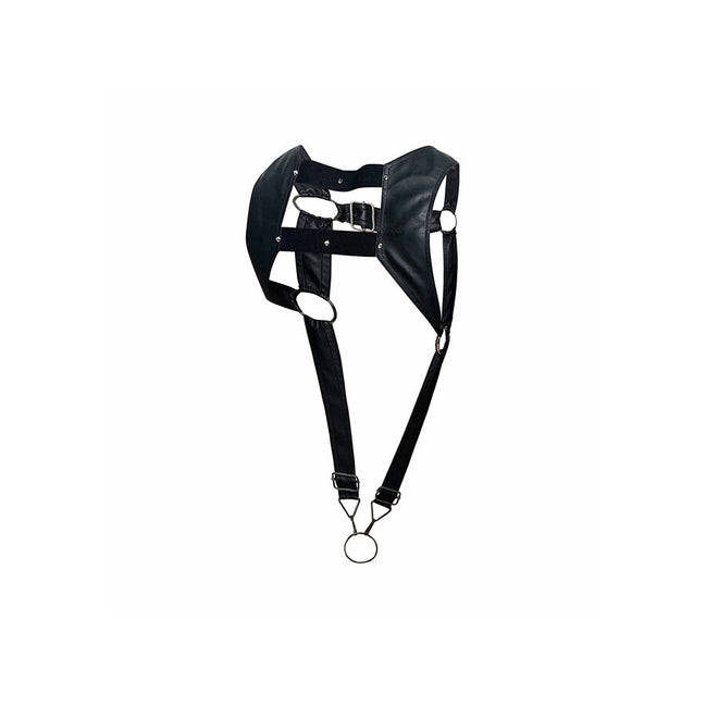 MOB - DNGEON BLACK HARNESS MIT OBEREM Intimate Wellness Ring EINHEITSGRÖSSE