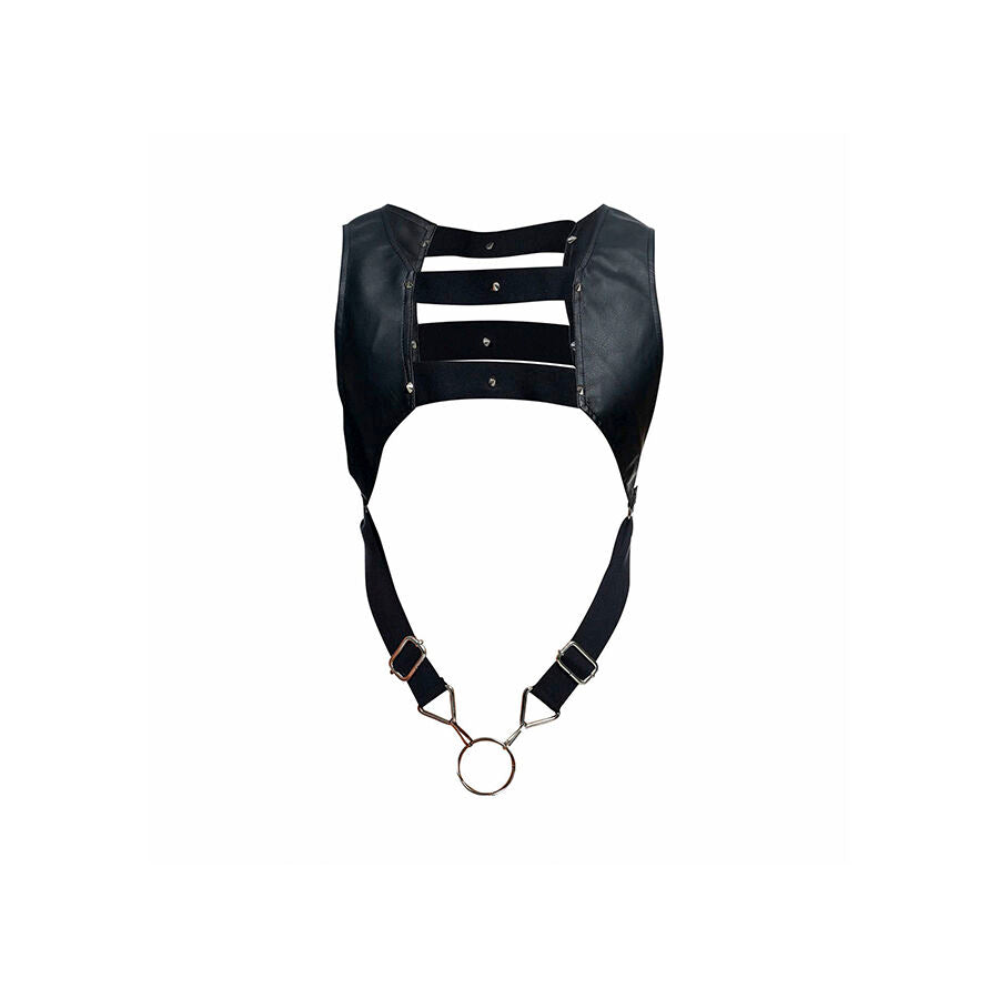 MOB - DNGEON BLACK HARNESS MIT OBEREM Intimate Wellness Ring EINHEITSGRÖSSE