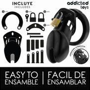 ADDICTED TOYS LOCKED – OBSIDIAN HOLD PENISKÄFIG GRÖSSE M