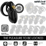 ADDICTED TOYS LOCKED – OBSIDIAN HOLD PENISKÄFIG GRÖSSE M
