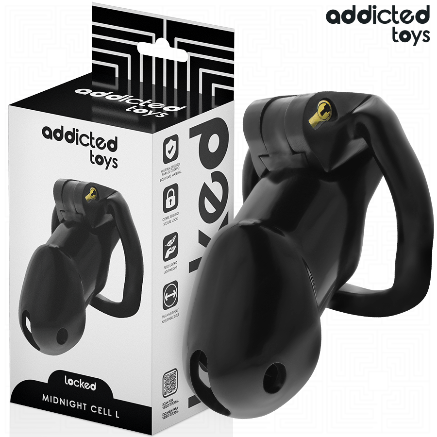 ADDICTED TOYS LOCKED - MINDNIGHT CELL PENIS KÄFIG GRÖSSE L