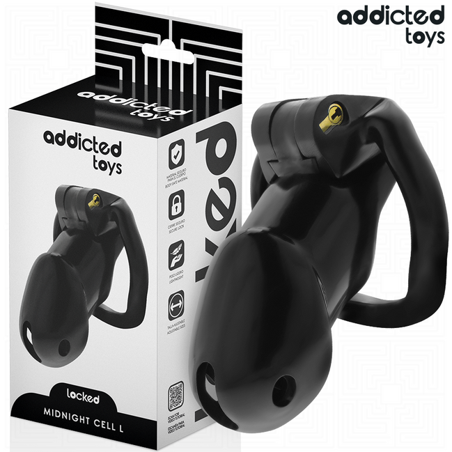ADDICTED TOYS LOCKED - MINDNIGHT CELL PENIS KÄFIG GRÖSSE L