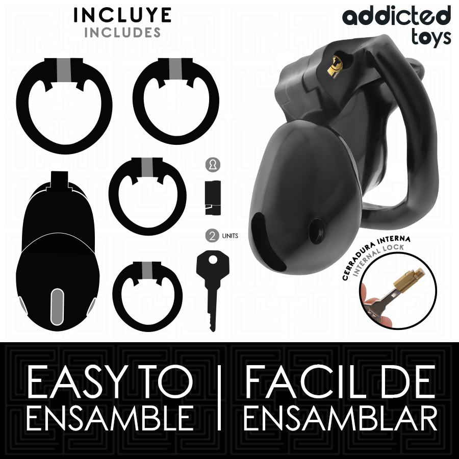ADDICTED TOYS LOCKED - MINDNIGHT ZELLEN PENISKÄFIG GRÖSSE S