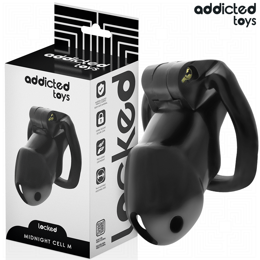 ADDICTED TOYS GESPERRT - MINDNIGHT ZELL PENIS KÄFIG GRÖSSE M