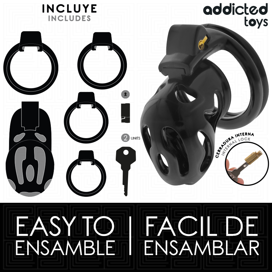 ADDICTED TOYS LOCKED - SEALED CRYPT PENIS KÄFIG 8 CM