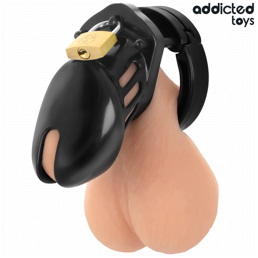 ADDICTED TOYS GESPERRT - OBSIDIAN HOLD PENISKÄFIG GRÖSSE S