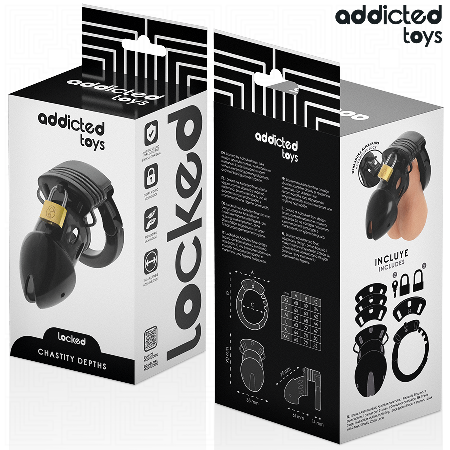 ADDICTED TOYS GESPERRT - KEUSCHHEITS-TIEFEN-PENISKÄFIG 7,5 CM