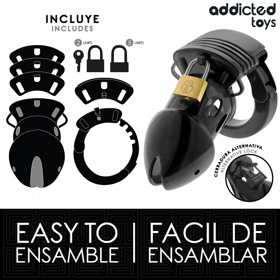 ADDICTED TOYS GESPERRT - KEUSCHHEITS-TIEFEN-PENISKÄFIG 7,5 CM