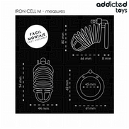 ADDICTED TOYS LOCKED - EISENZELL METALL PENISKÄFIG GRÖSSE M