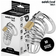 ADDICTED TOYS LOCKED - EISENZELL METALL PENISKÄFIG GRÖSSE M