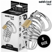 ADDICTED TOYS LOCKED - EISENZELL METALL PENISKÄFIG 4 CM GRÖSSE S