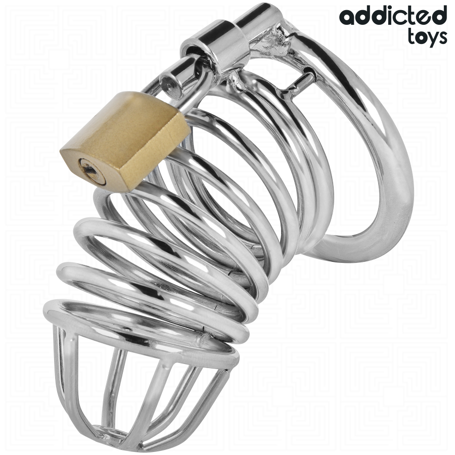 ADDICTED TOYS LOCKED - EISENZELL METALL PENISKÄFIG 4 CM GRÖSSE S