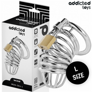 ADDICTED TOYS LOCKED - IRON CELL METAL PENIS CAGE 5 CM SIZE L