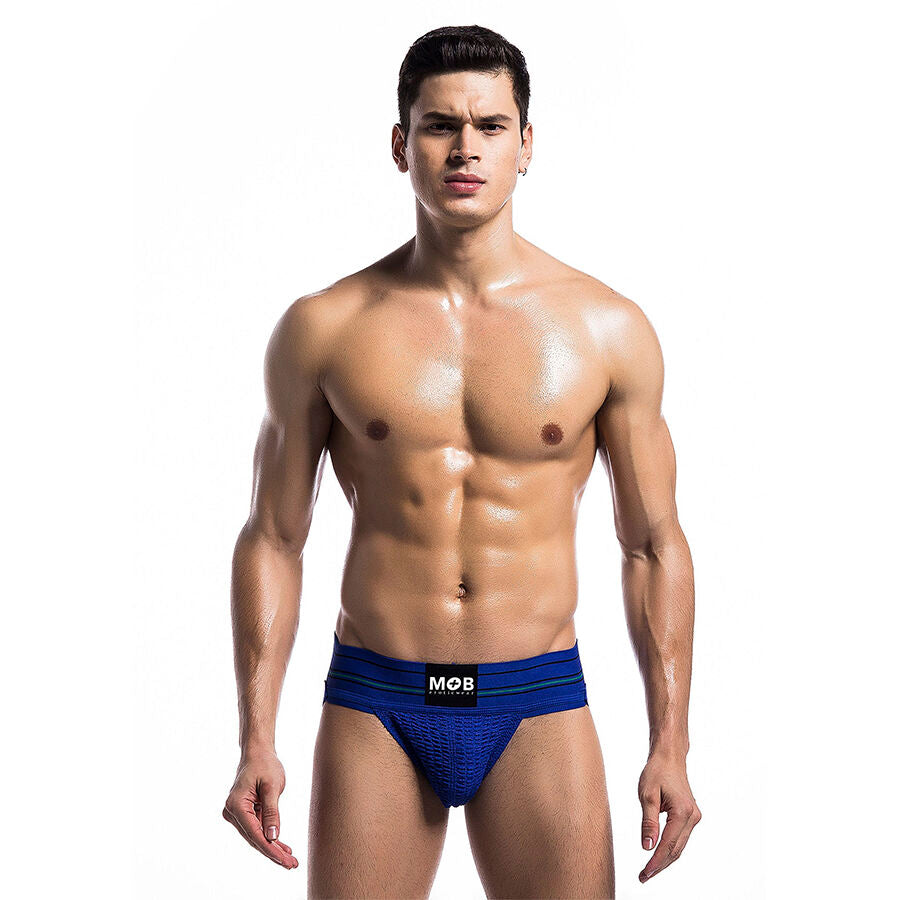 MOB - KLASSISCHER BLAUER STRING GRÖSSE L