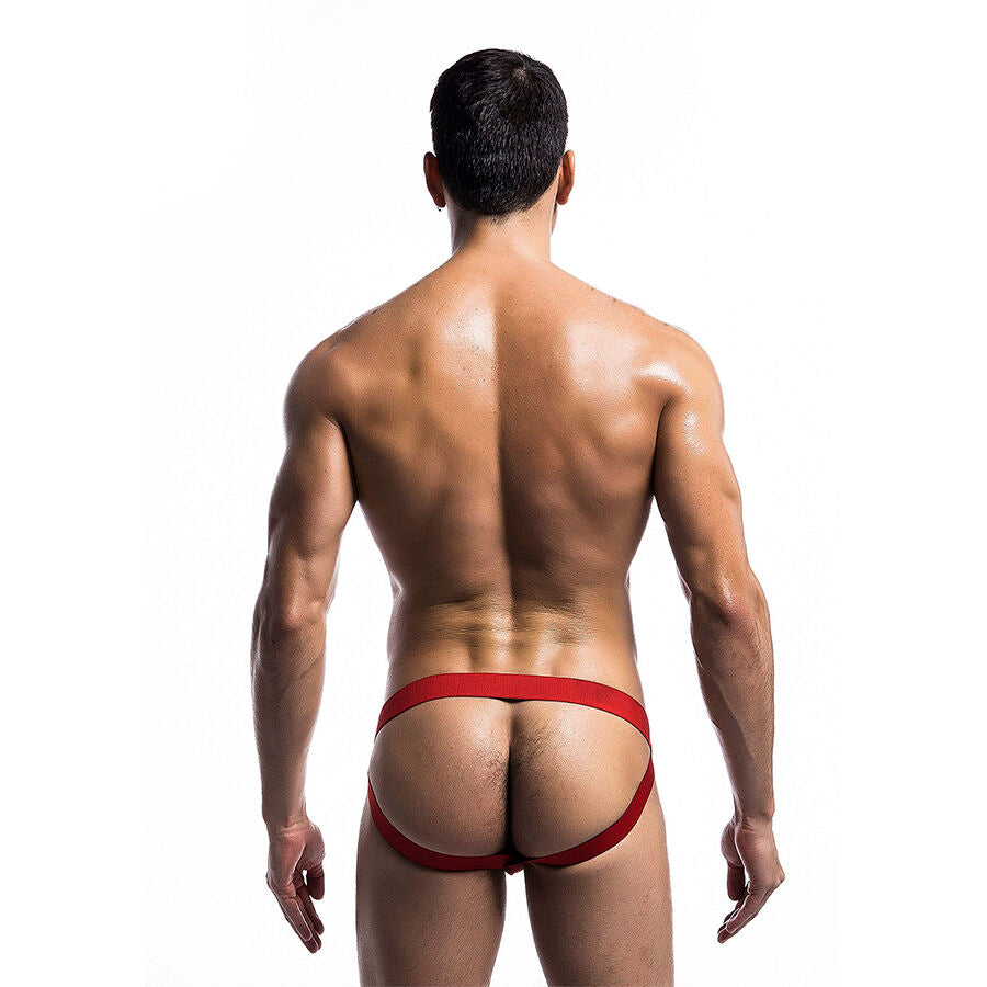 MOB – FETISCH-JOCKSTRAP-BADEANZUG ROT GRÖSSE L