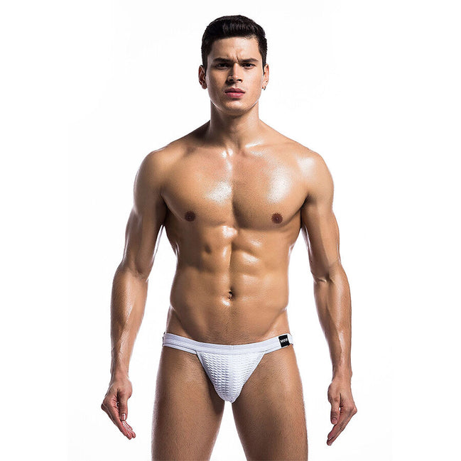 MOB - WEISSER FETISCH JOCKSTRAP BADEANZUG GRÖSSE L