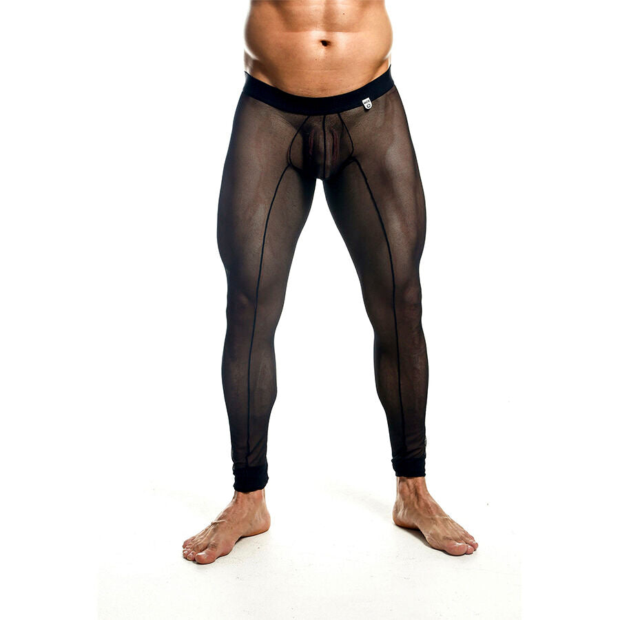 MOB - SCHWARZE, TRANSPARENTE STRUMPFHOSE GRÖSSE L