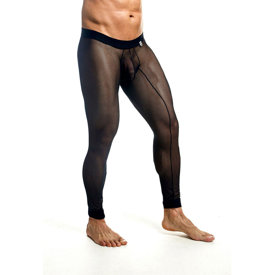 MOB - SCHWARZE, TRANSPARENTE STRUMPFHOSE GRÖSSE L