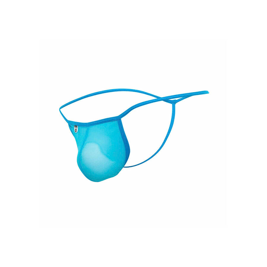MOB - TRANSPARENTER T-FÖRMIGER STRING AQUA GRÖSSE L/XL