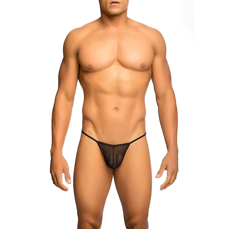 MOB - TRANSPARENTER T-STRING SCHWARZ GRÖSSE L/XL