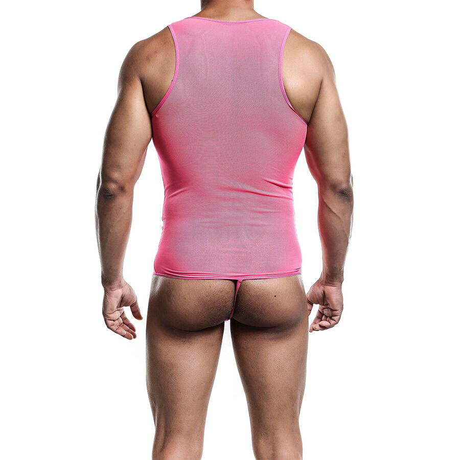 MOB - TRANSPARENT ROSA BODY SHEER GRÖSSE L/XL