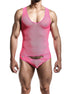 MOB - TRANSPARENT ROSA BODY SHEER GRÖSSE L/XL