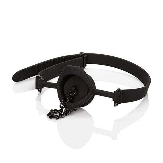 CALEXOTICS - SCANDAL GAG WITH BLACK SILICONE PLUG