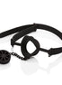 CALEXOTICS - SCANDAL GAG WITH BLACK SILICONE PLUG