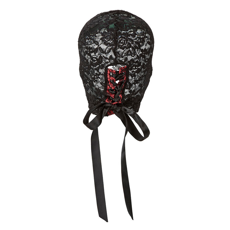 CALEXOTICS - SCANDAL SCHWARZE SPITZEN-BALAKLAVA MIT SCHLEIFE