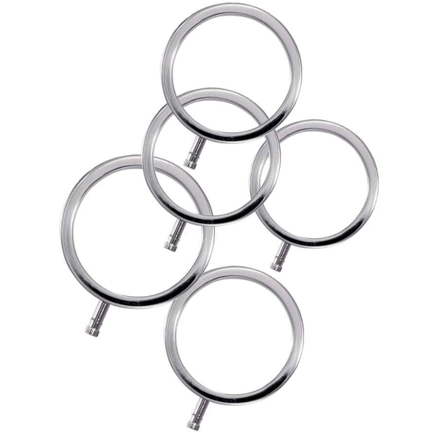 ELECTRASTIM – ELEKTRARINGE METALL-PENISRINGE 5ER-PACK