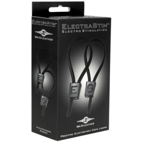 ELECTRASTIM - PRESTIGE ELECTRA LOOPS ADJUSTABLE COCK RINGS BLACK