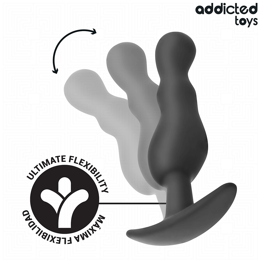 ADDICTED TOYS - SET OF 3 ANAL PLUG SILICONE MODEL 1