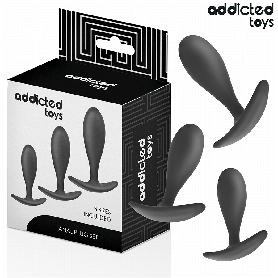 ADDICTED TOYS - 3ER-SET ANLPLUG SILIKON MODELL 2