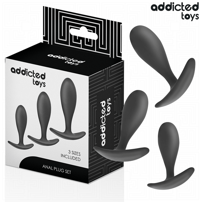 ADDICTED TOYS - 3ER-SET ANLPLUG SILIKON MODELL 2