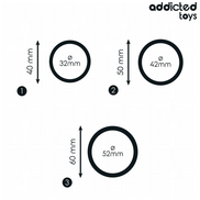 ADDICTED TOYS - SET OF SILICONE RINGS MODEL 2