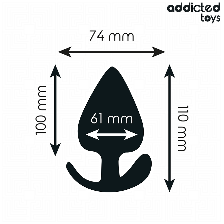ADDICTED TOYS - ANALPLUG SILIKON GRÖSSE XXL 11 CM