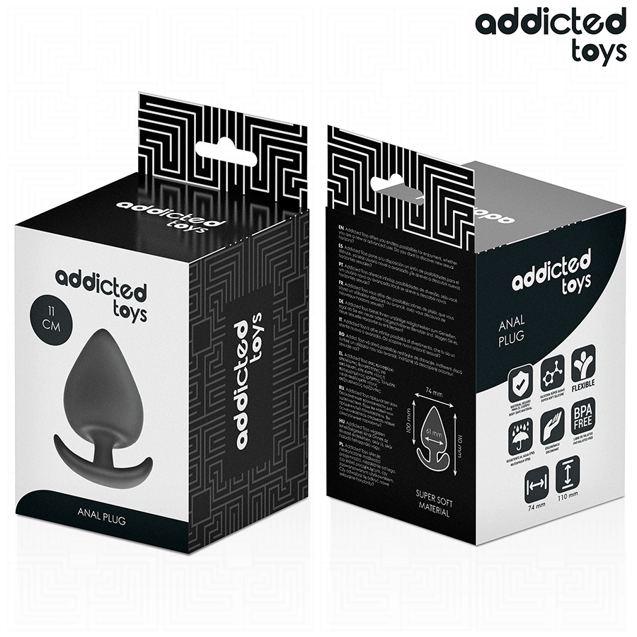ADDICTED TOYS - ANALPLUG SILIKON GRÖSSE XXL 11 CM