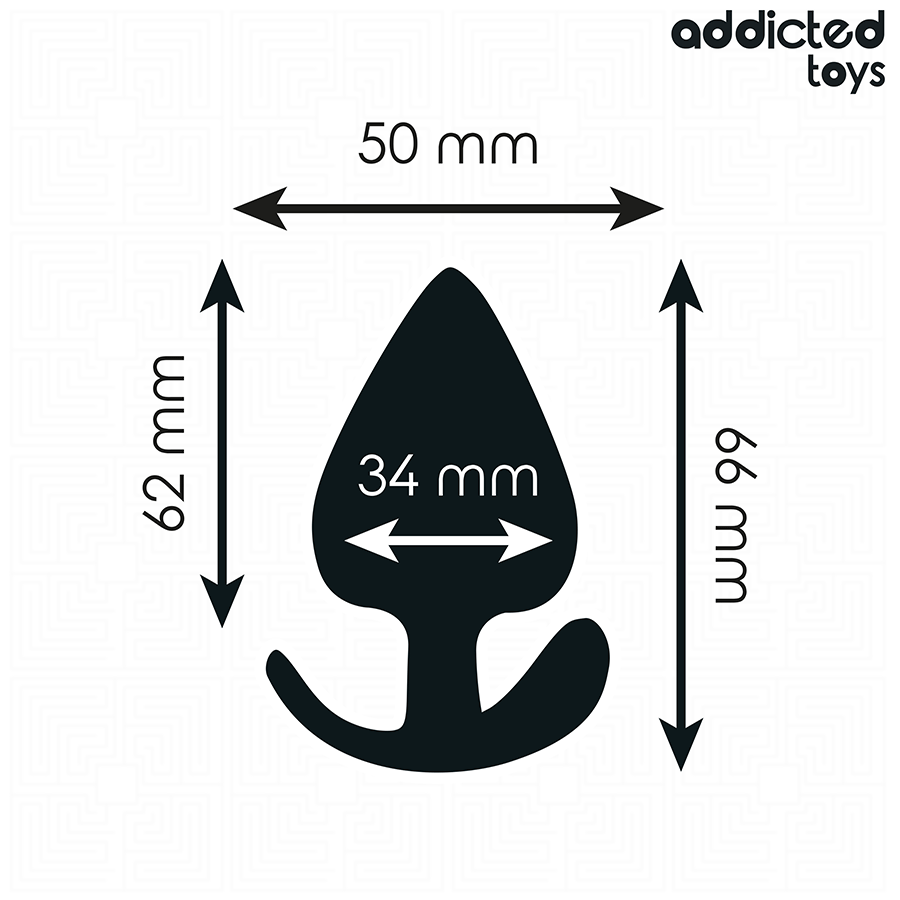 ADDICTED TOYS - ANALPLUG SILIKON GRÖSSE M 6,6 CM