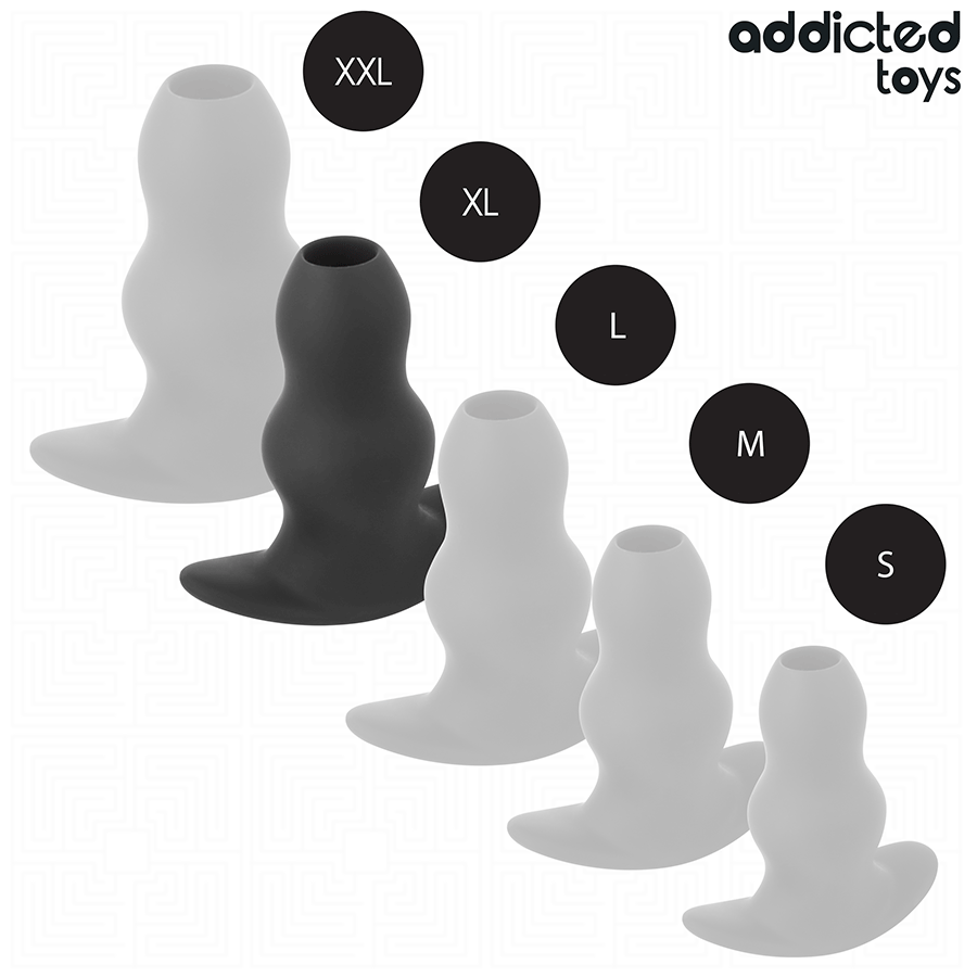 ADDICTED TOYS - HOHLER ANLALPLUG SILIKON GRÖSSE XL 13,9 CM