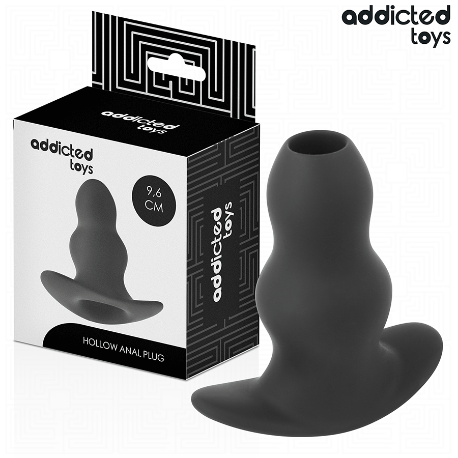 ADDICTED TOYS - HOHLER ANALPLUG SILIKON GRÖSSE M 9,6 CM