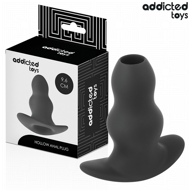 ADDICTED TOYS - HOHLER ANALPLUG SILIKON GRÖSSE M 9,6 CM