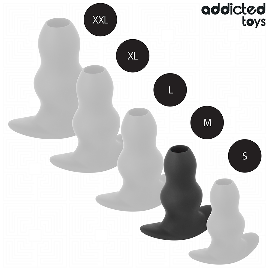 ADDICTED TOYS - HOHLER ANALPLUG SILIKON GRÖSSE M 9,6 CM